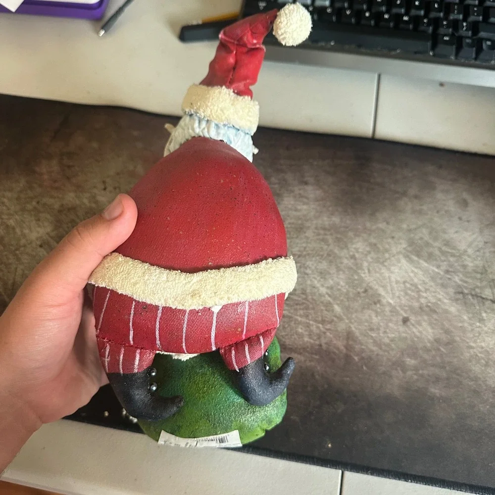 Target Santa Figurine Medium Red Vintage 2001 Christmas Decor Toy Bag